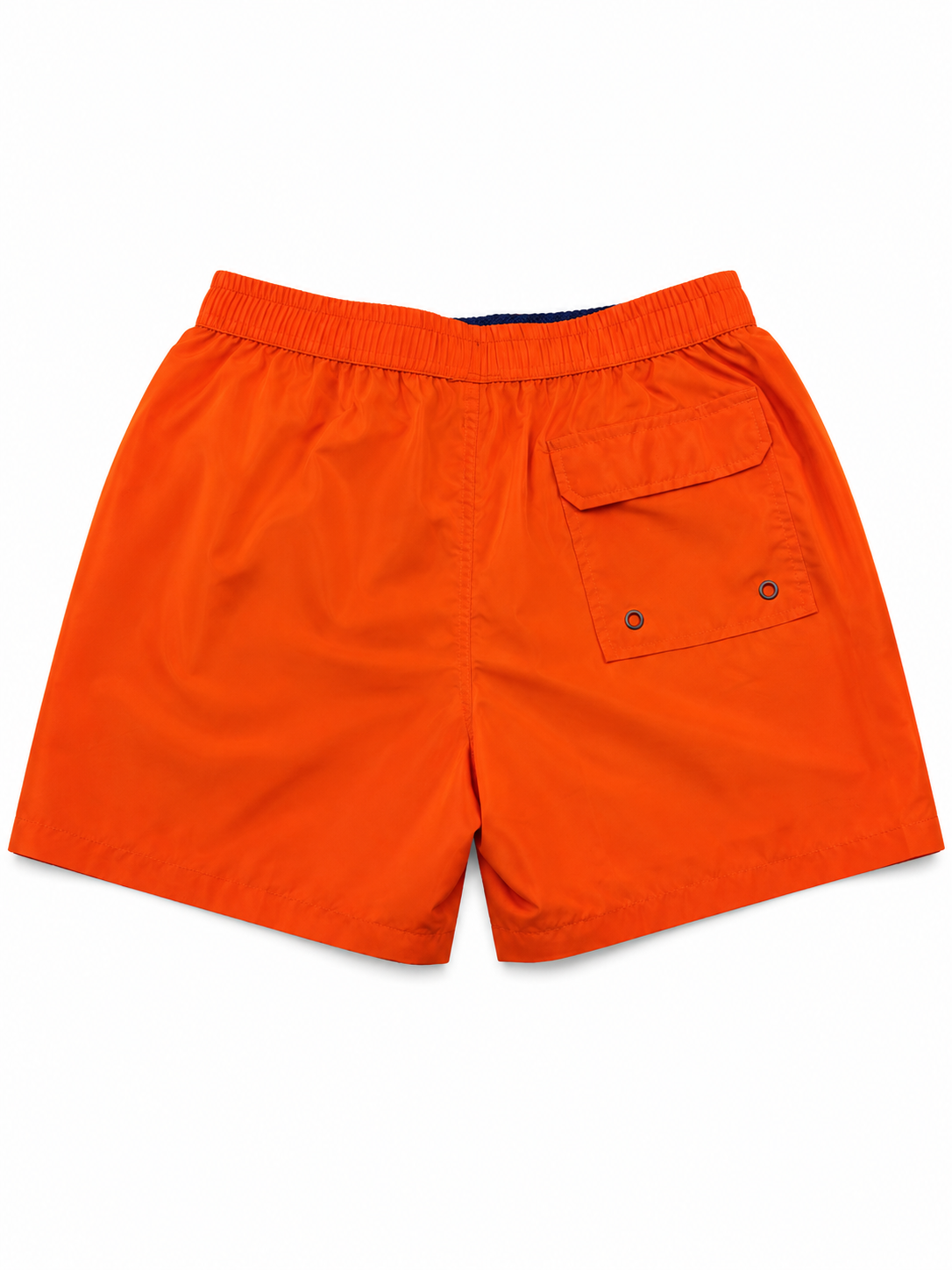 Image of Men’s solid nylon swim shorts - Flame