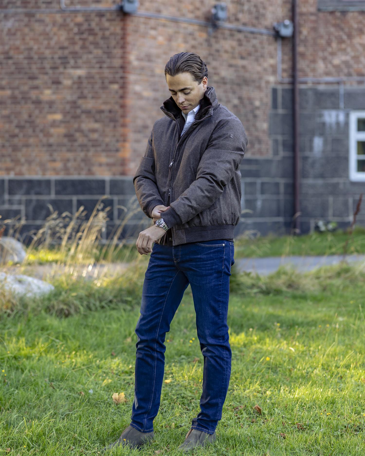 Image of ONORIO MAN OUTER JACKET BROWN