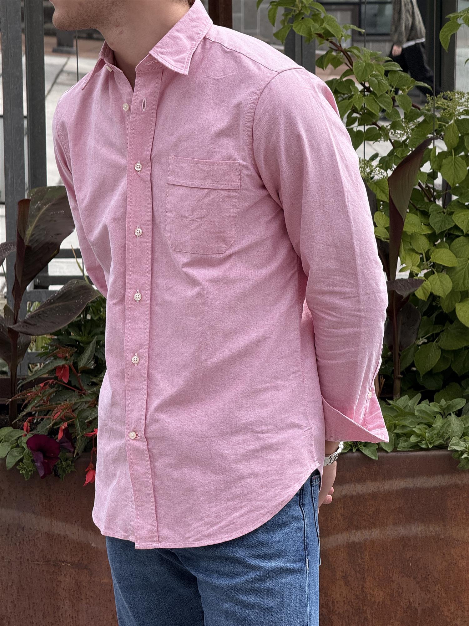 Image of Oxford shirt men pink